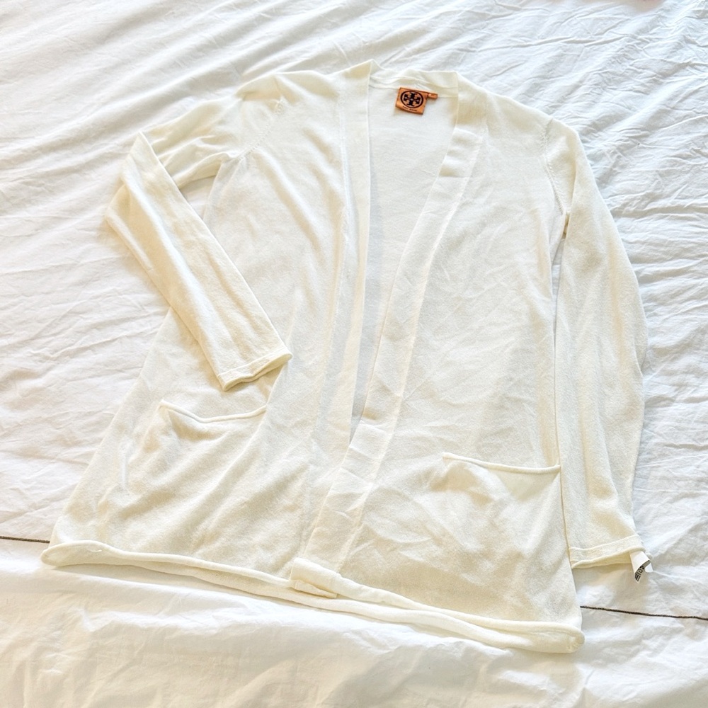 Tory Burch Thin Lightweight Open Cardigan